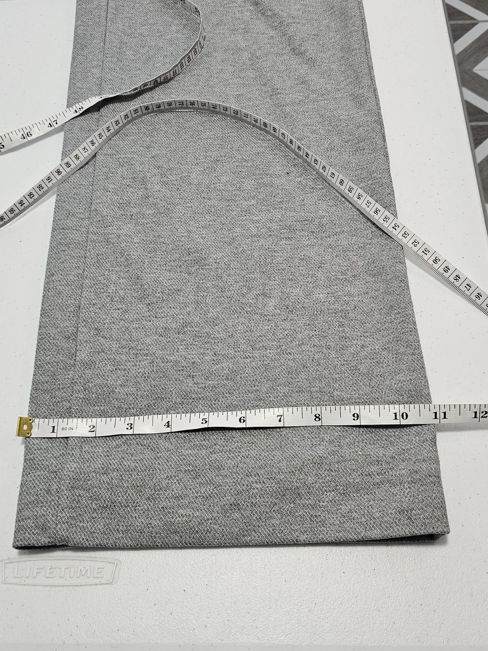 Commense Classic Gray Wide-Leg Jersey Knit Bib Overalls Womens